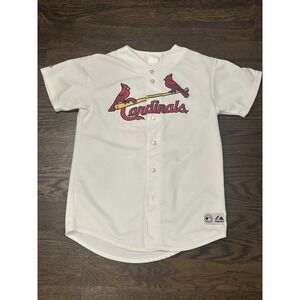 Jim Edmonds #15 St Louis Cardinals Majestic Stitched Baseball Jersey Sz Youth XL